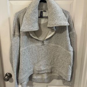 Sweaty Betty Gray Cowl Neck Sweater